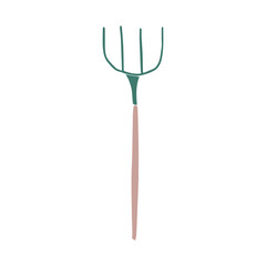 Sketch of a fork. Vector element for design.