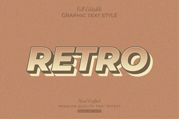 Retro Editable Text Style Effect Premium