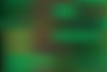 Dark Green vector abstract blurred background.