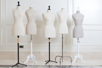 Professional mannequin for sewing atelier - obrazy, fototapety, plakaty