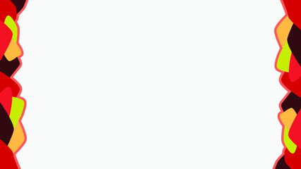 Obraz premium Background white with colorful shape. Vector can be used for banners, posters, power points, templates, slides, etc.