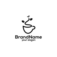 coffee glass logo design