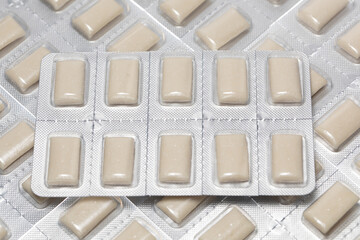 Packets of Nicotine Gum to help stop smoking