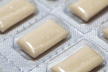 Close up anti smoking nicotine gum