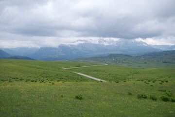 Durmitor national park and Piva Lake in Mountains of Montenegro