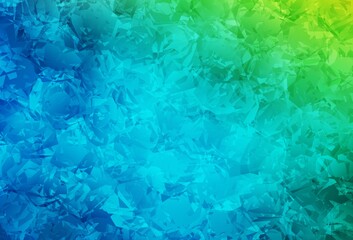 Light Blue, Green vector abstract backdrop with roses, flowers.