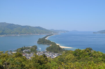 Fototapeta na wymiar 【京都府】天橋立からの風景