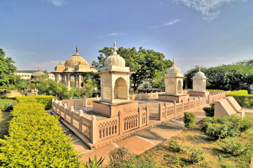 Fototapeta premium Gaitor burial place near Jaipur, Rajasthan, India 