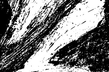 Grunge black and white. Dark abstract texture. Paint smears, smudges and streaks
