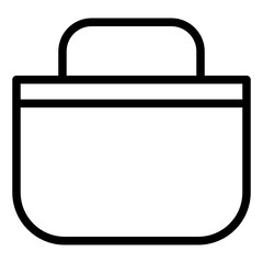 Bag line style icon. very suitable for your creative project.