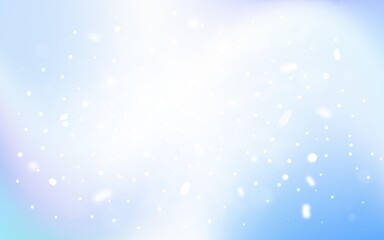 Light Pink, Blue vector pattern with christmas snowflakes. Decorative shining illustration with snow on abstract template. New year design for your business advert.