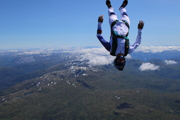 Fototapeta na wymiar Skydiving in Norway