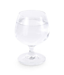 clean water isolated on white background.
