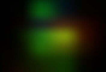 Dark Green, Red vector blurred template.