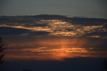 A beautiful sunset in Thessaloniki, Greece