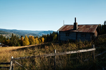 Countryside of Norway. Rural landscape from a different time.  Shot in Hallingdal, Gol. View towards Hemsedal. © SteinOve