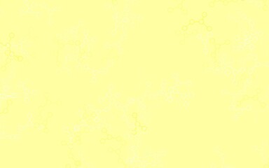 Light Green, Yellow vector background with forms of artificial intelligence.