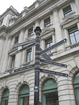 signpost in london