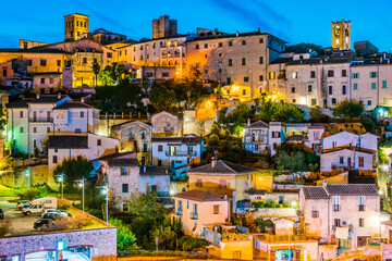 View of Narni, an ancient hilltown of Umbria, Italy