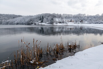 Winter landscape in Vojvodina, Serbia