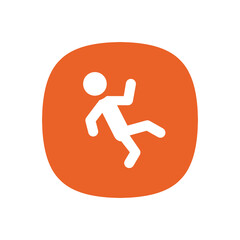 Fototapeta premium Wet Floor - Icon