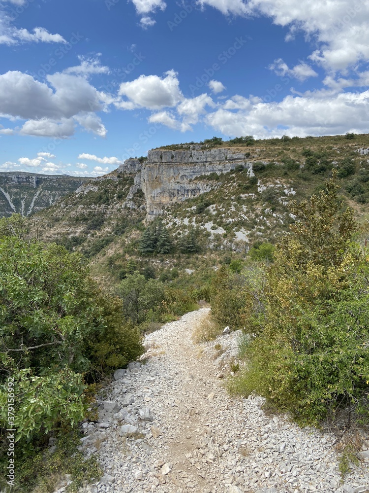 Canvas Prints Chemin de randonnée du cirque de Navacelles, Cévennes