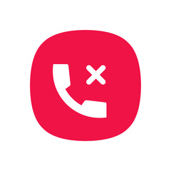 Fototapeta premium Disconnected Call - Icon