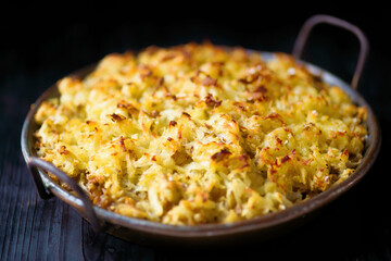 rustic baked potato romanoff gratin