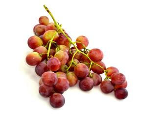 Best of Sweet Red Grape fruit on white background