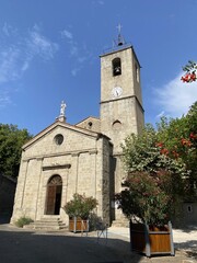 Fototapeta na wymiar Eglise de Saint-André-de-Majencoules, Cévennes