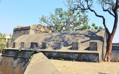 Fototapeta na wymiar sewri fort mumbai maharashtra