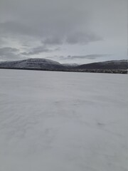 landscape with snow