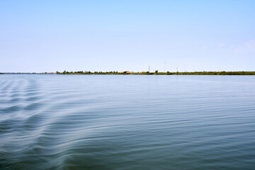 view on the mouth of the river Po