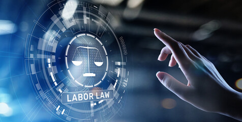 Labor Law Lawyer Legal Business Consulting concept.