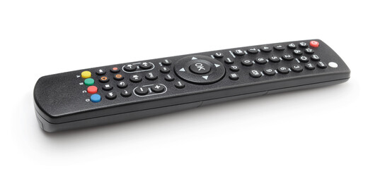 Remote control isolated on white.