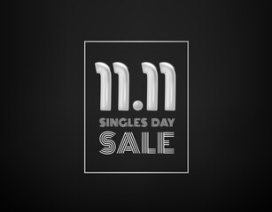 November 11 singles day sale vector concept