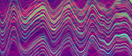 Psychedelic wavy pattern