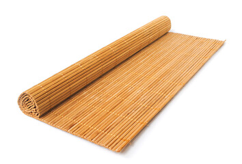 Beautiful bamboo napkin isolated on the background
