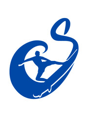 Buchstabe S Surfer 