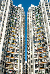 Naklejka premium residential apartment buidlings in Hong Kong