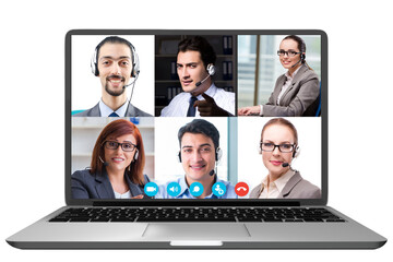 Concept of virtual collaboration through videoconferencing