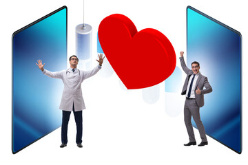 Concept of telemedicine via internet