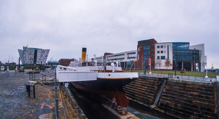 Photo Nomadic in the Hamilton Graving Dock at Belfast