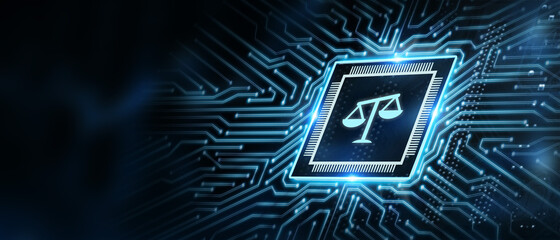 Business, Technology, Internet and network concept. Labor law, Lawyer, Attorney at law, Legal advice concept on virtual screen.