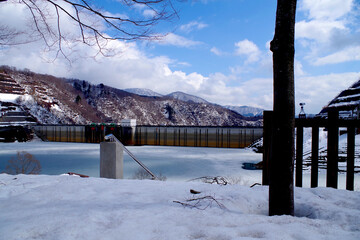 Freezing Dams in Akita Prefecture, Japan