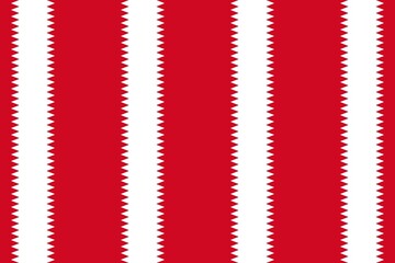 Simple geometric pattern in the colors of the national flag of Bahrain