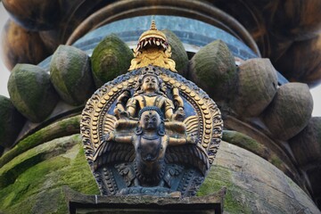 Bishnu sculpture at Patan, Nepal