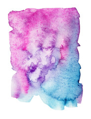 Fototapeta premium Abstract color watercolor spot on a white background.