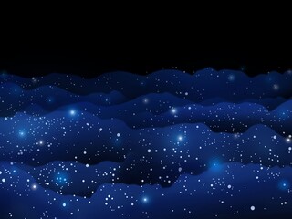 Fototapeta na wymiar Infinity dark starry night sky with sparkle stars