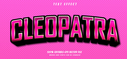 cleopatra text effect editable vector file text design vector